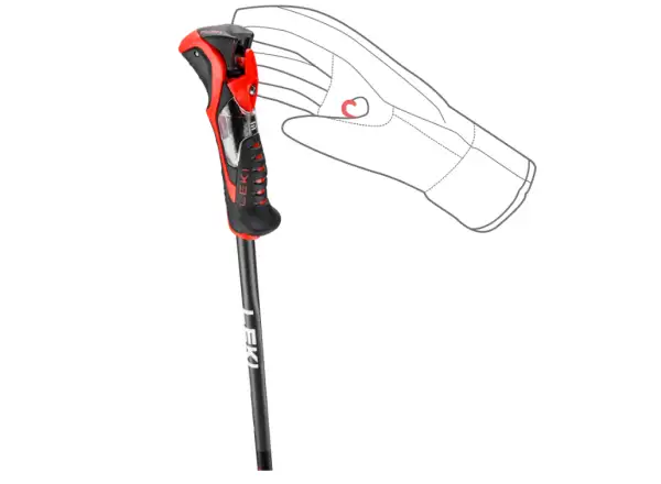 Leki Airfoil 3D zjazdové palice Black/Dark Anthracite