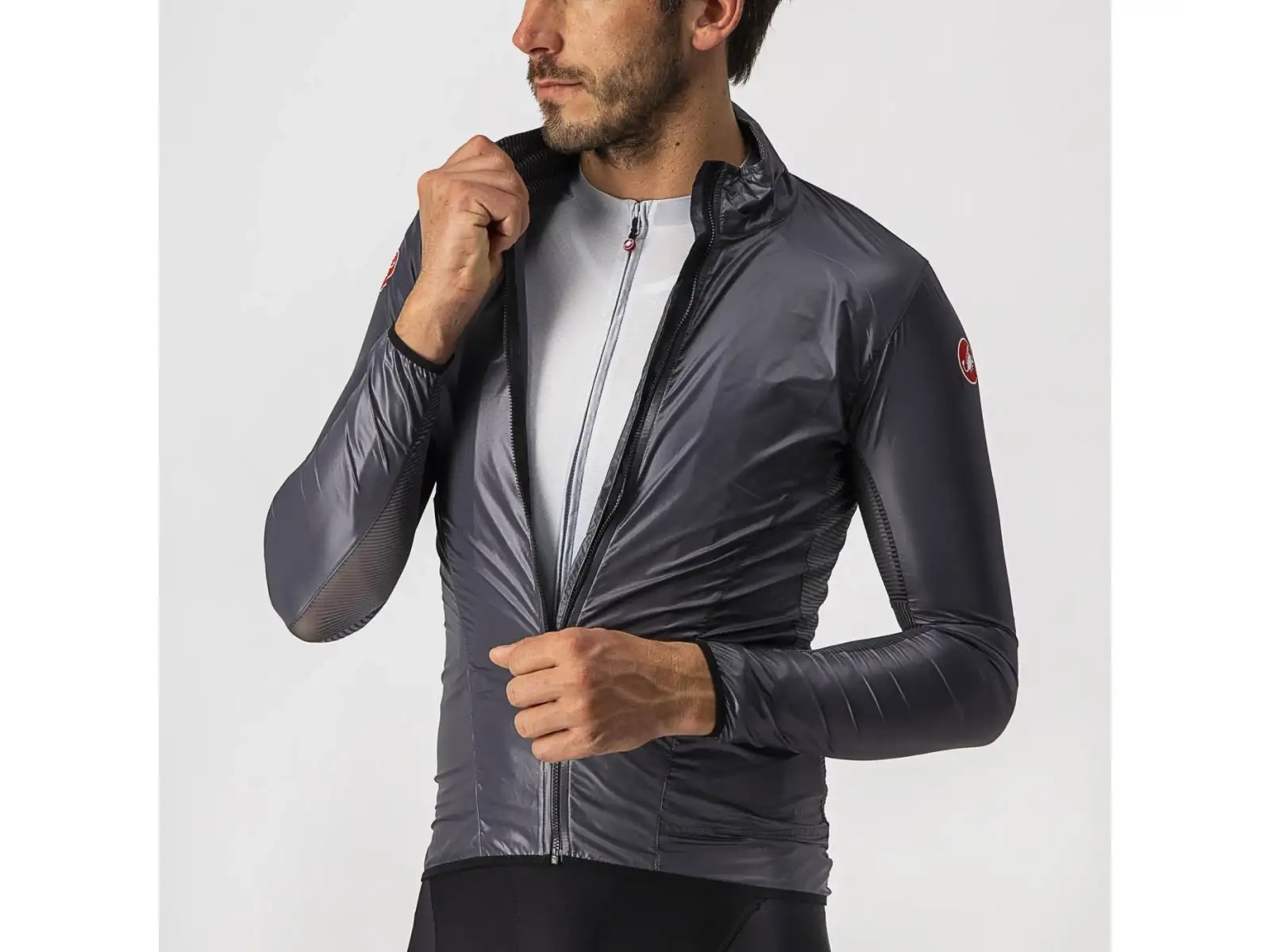 Castelli Aria Shell pánska bunda Dark Gray