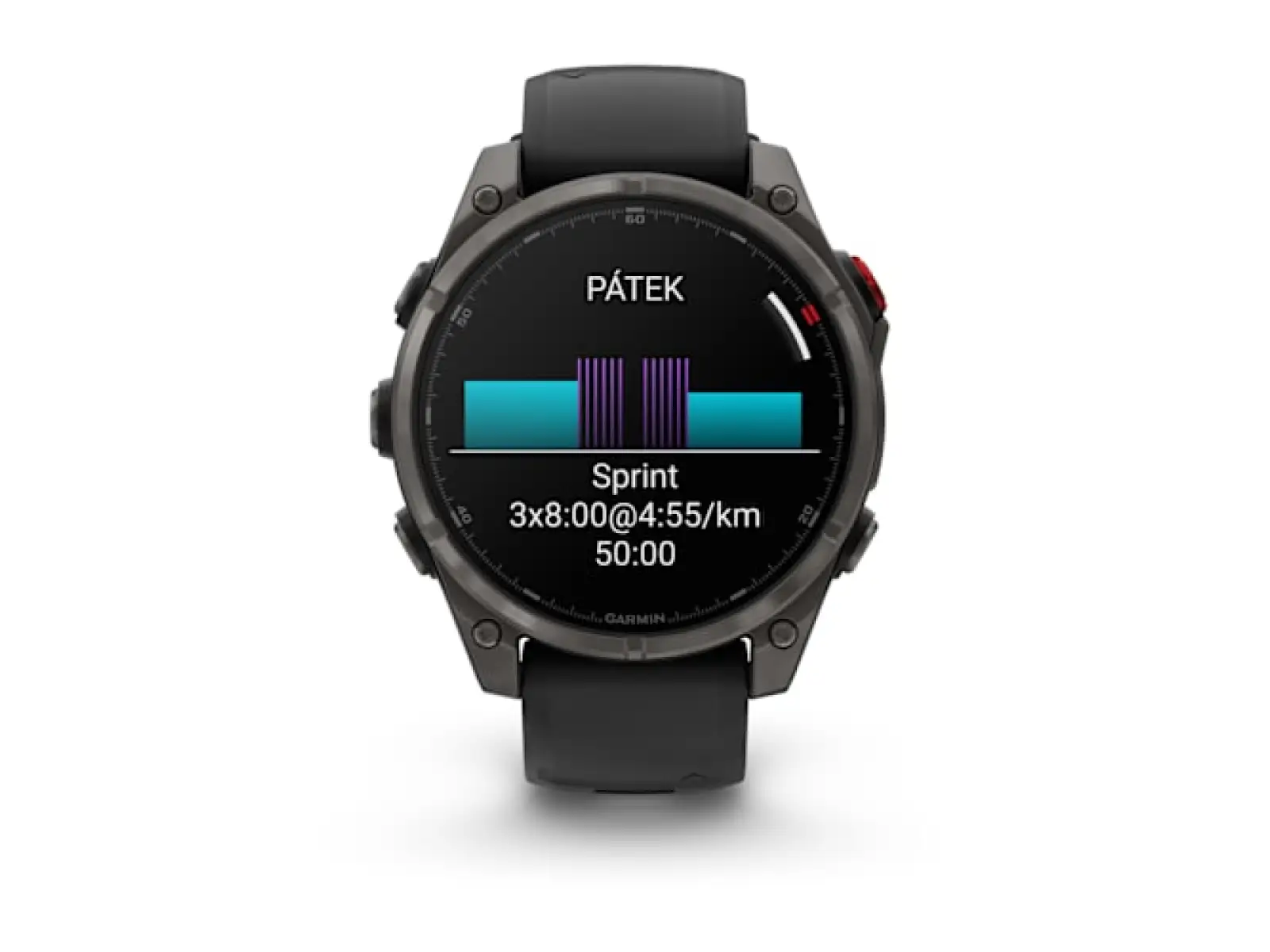 Garmin fenix 8 Pro 47 mm, AMOLED Sapphire, Titanium so silikónovým remienkom Graphite/Black