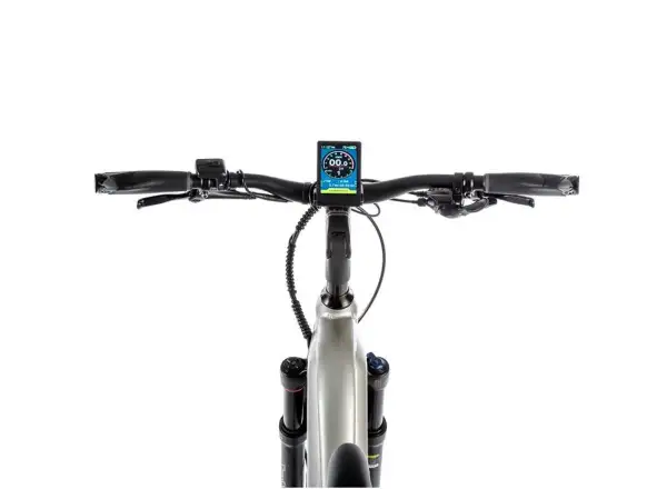 Dámsky elektrický crossový bicykel Leader Fox Bend Lady 2021 silver