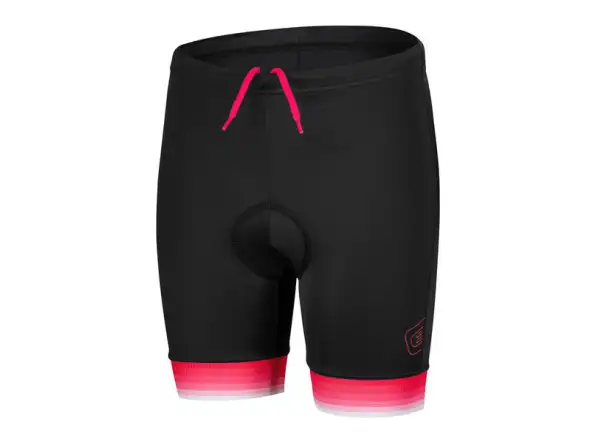 Etape Junior 2.0 detské kraťasy s vložkou čierna/ružová