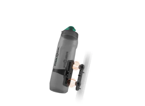 Fidlock Twist set antibakteriálna fľaša Smoke 800 ml + základňa na rám