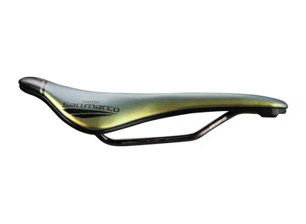 Selle San Marco Shortfit 2.0 Open-Fit Racing Wide Sedlo Iridescent Gold