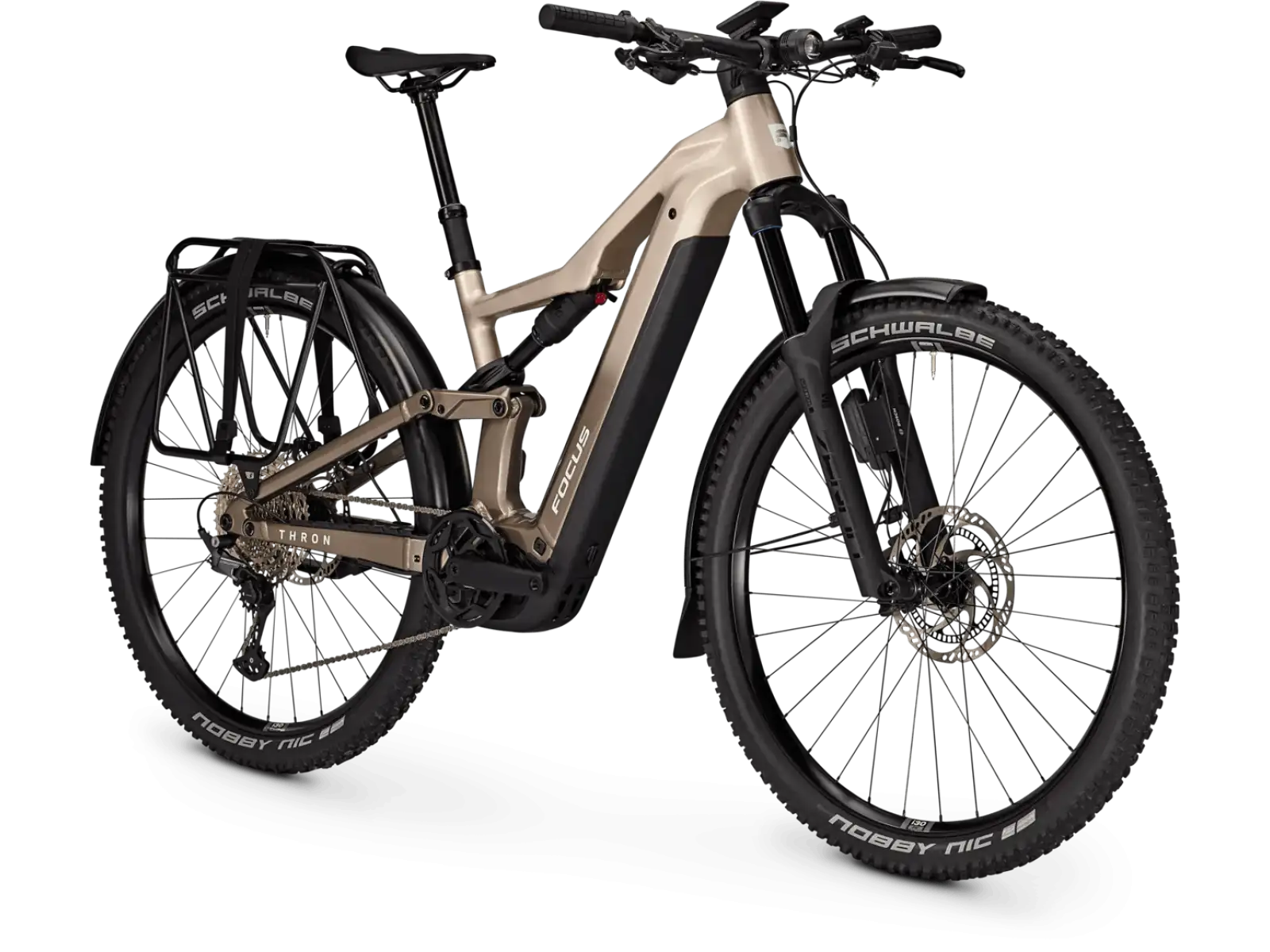 Focus THRON 8 EQP 800Wh celoodpružený elektrobicykel Adamantsilver / Crystalgrey