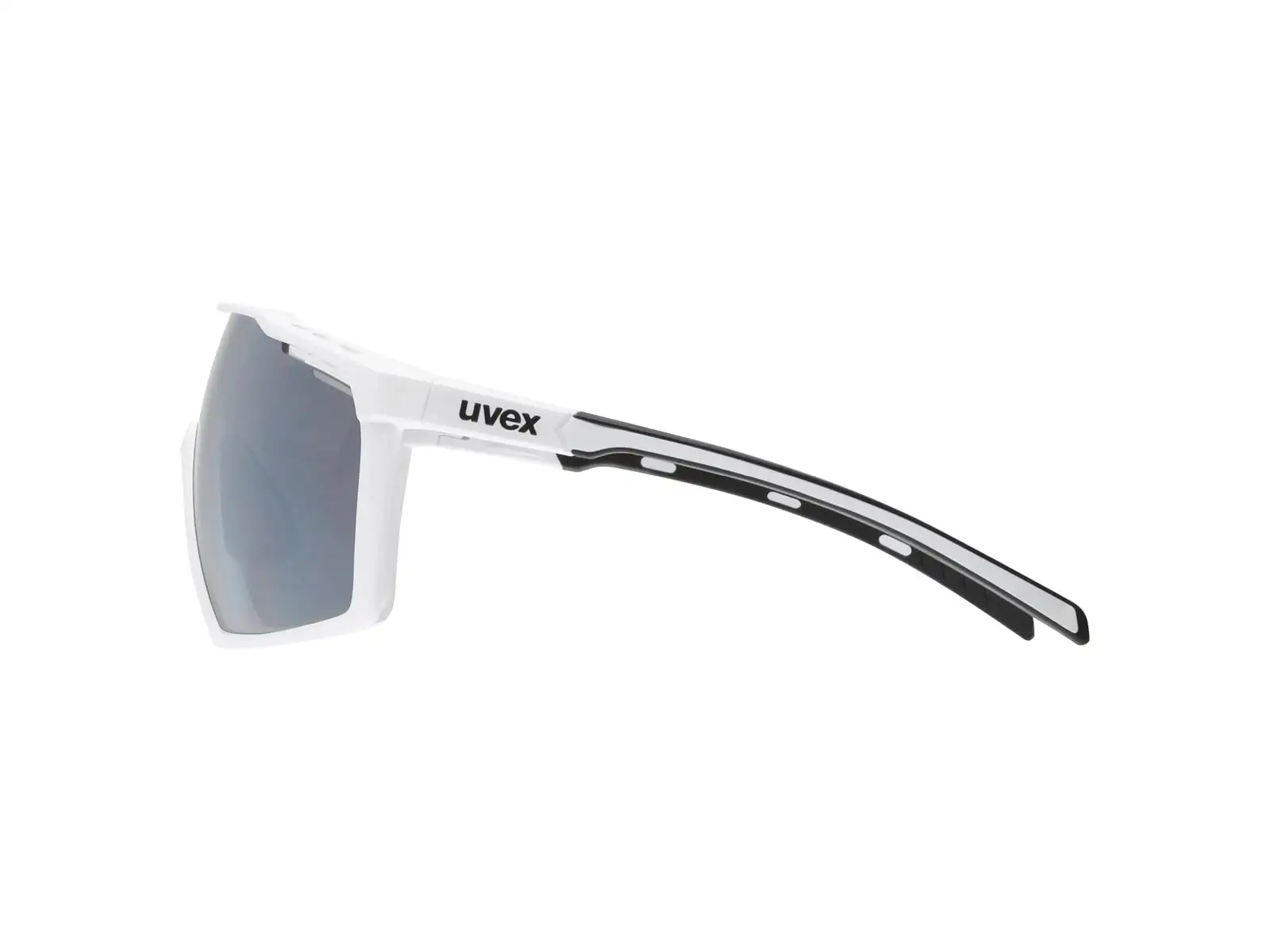 Uvex MTN Perform cyklistické okuliare White Mat/Mirror Silver