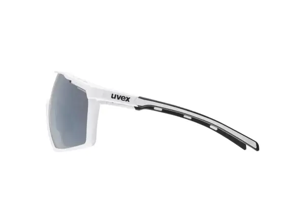 Uvex MTN Perform cyklistické okuliare White Mat/Mirror Silver