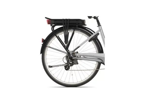 Rock Machine Cityride e400 B mestský elektrobicykel Gloss Metallic Silver
