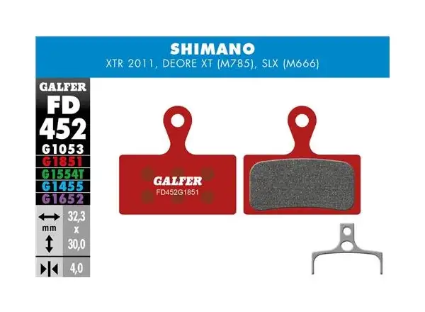 Galfer FD452 Advanced G1851 brzdové doštičky pre Shimano