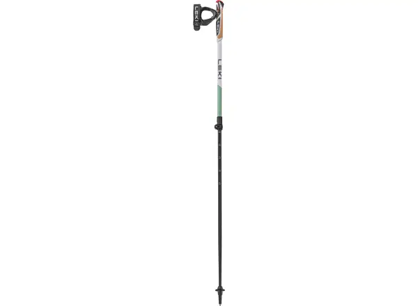 Leki Spin Shark trekingové palice White/SmokeGreen vel.100-130 cm