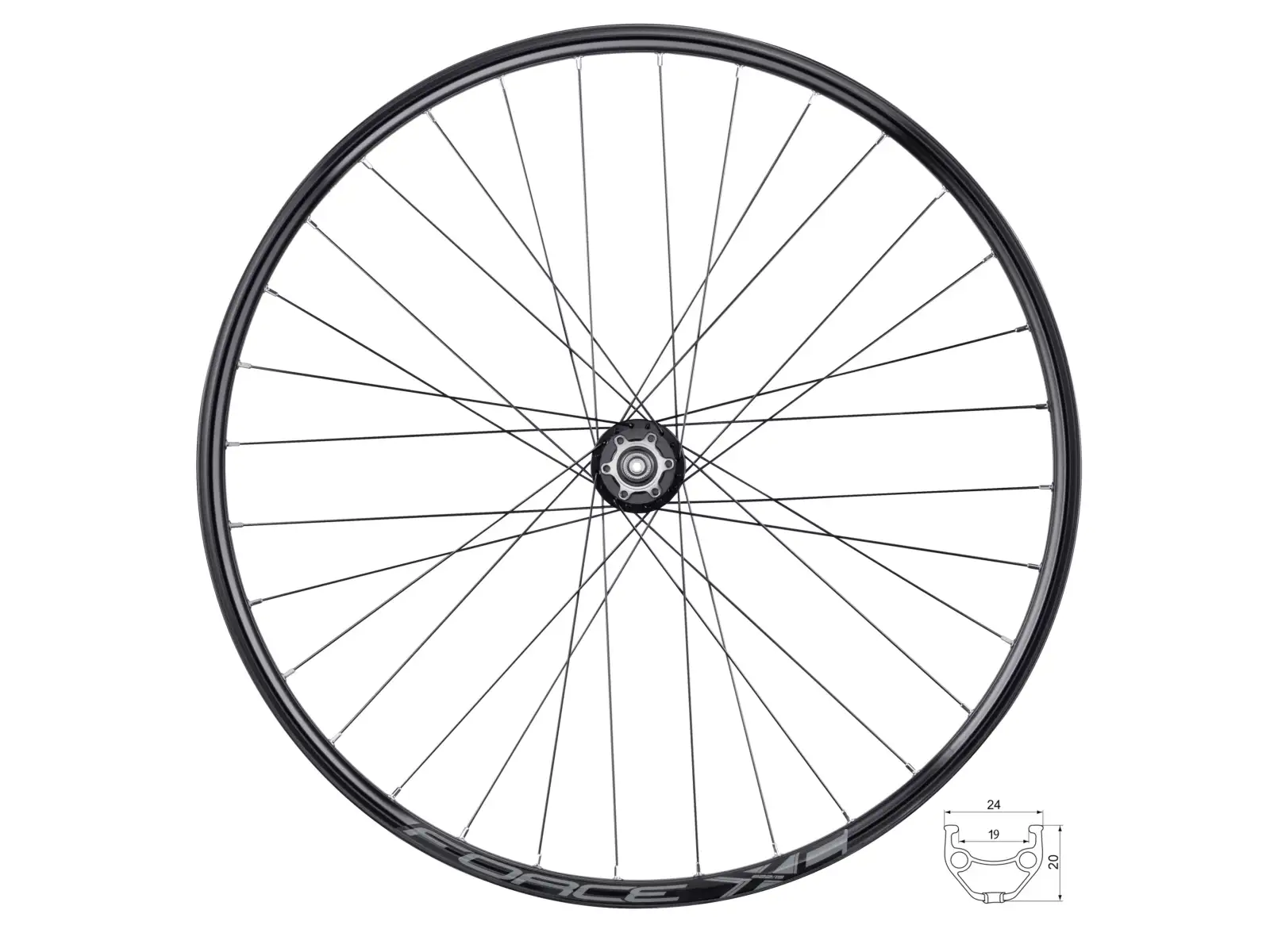 Force XC Disc 29" predné vypletené koleso náboj Force F80450