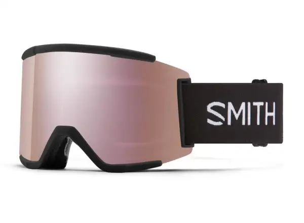 Smith Squad XL lyžiarske okuliare Black / ChromaPop Sun Black Gold Mirror + ChromaPop Storm Rose Flash