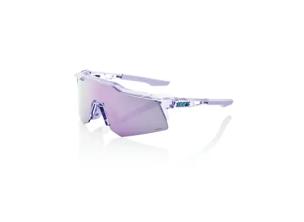 100% SPEEDCRAFT XS HiPER Lavender okuliare so zrkadlovými sklami transparentné/fialové