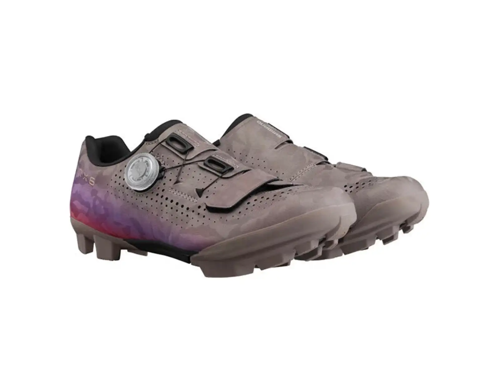 Shimano SH-RX600 dámske gravel tretry sivá/lila