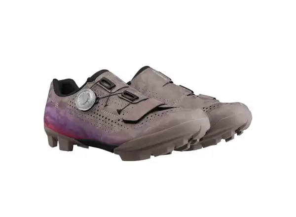 Shimano SH-RX600 dámske gravel tretry sivá/lila