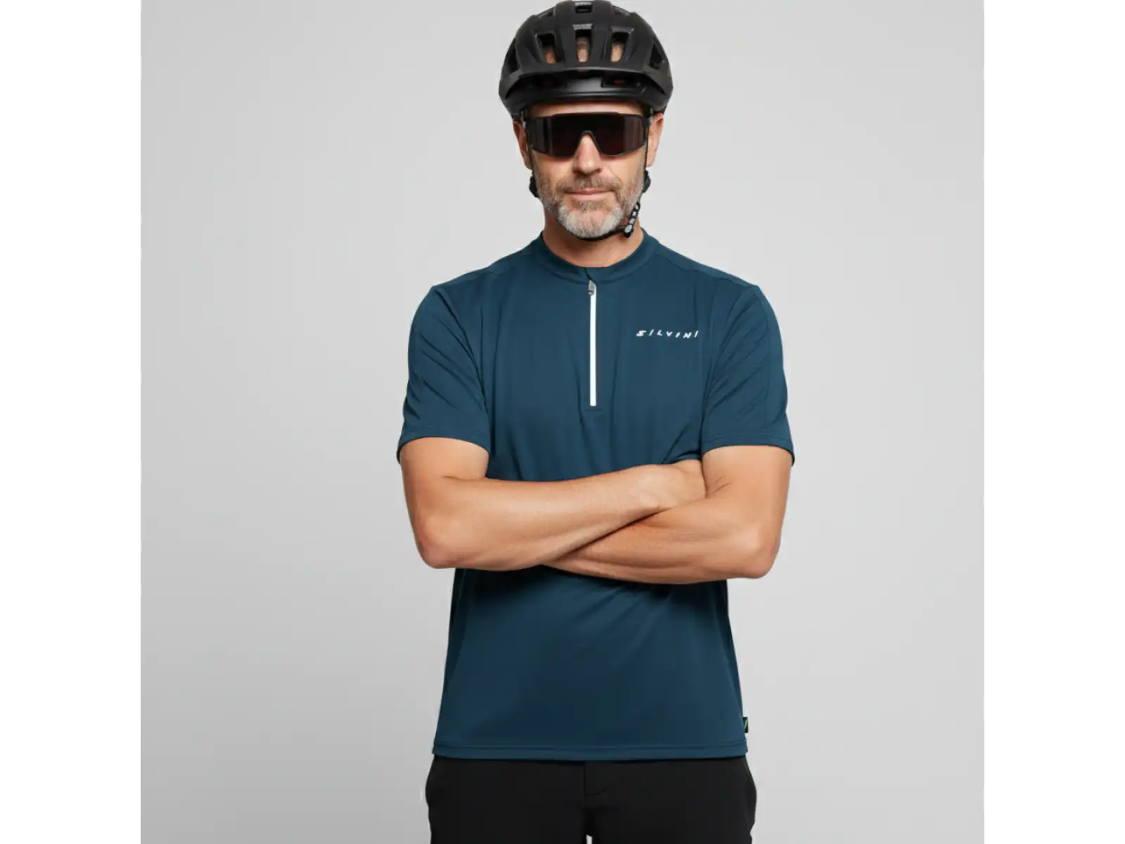 Silvini Naturno pánsky dres krátky rukáv Navy/Black