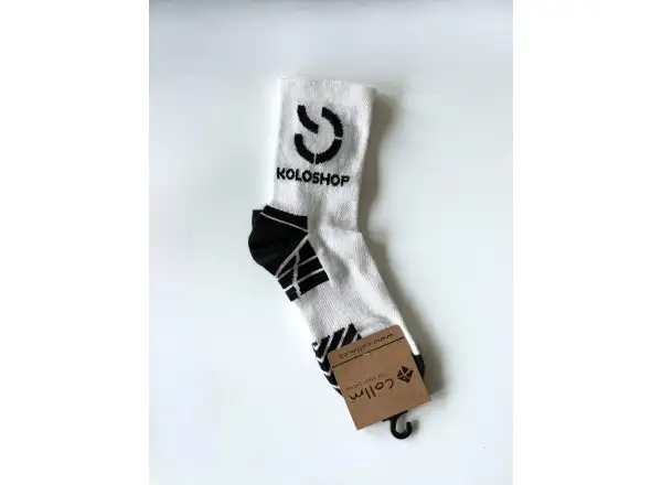 Koloshop tímové ponožky 2024 biela/čierna