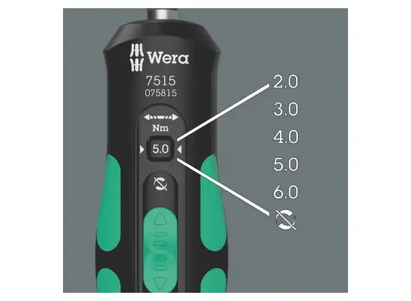 Wera 7515/7 Kraftform Safe-Torque Speed Bicycle 1 2-6 Nm momentový skrutkovač 7 dielov
