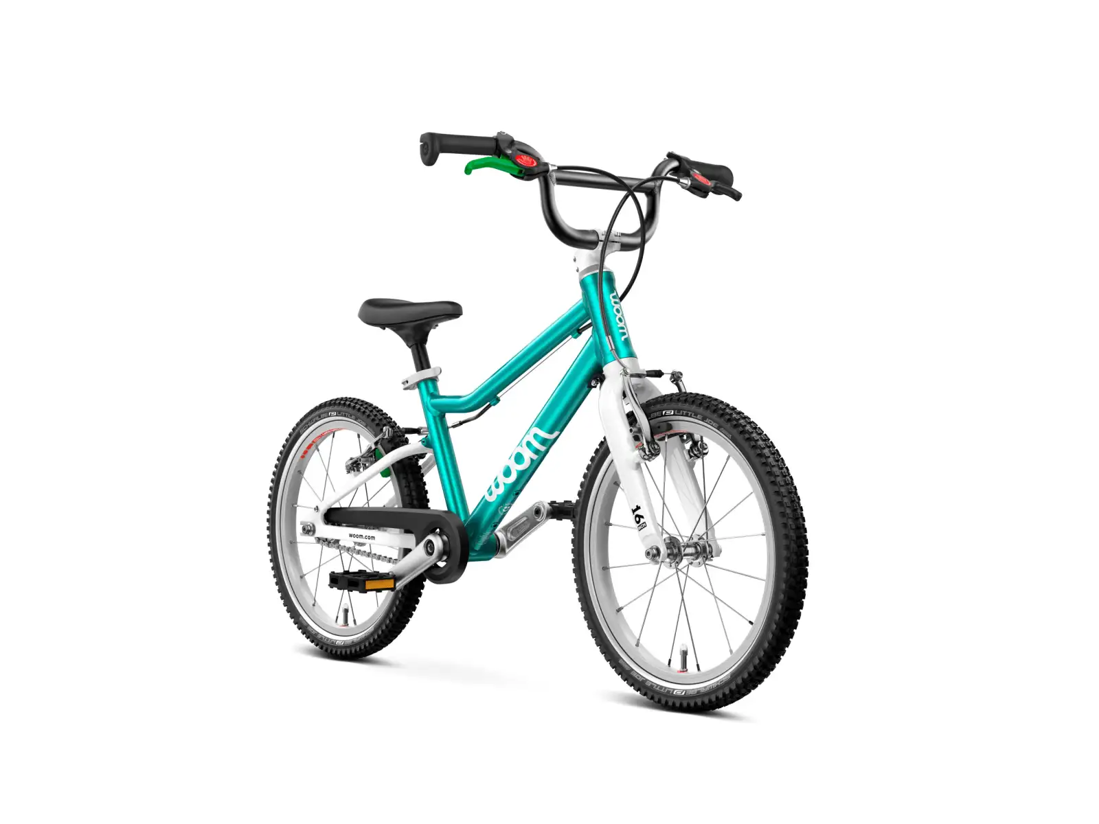 Woom GO 3 Automagic Metallic Turquoise 16 detský bicykel