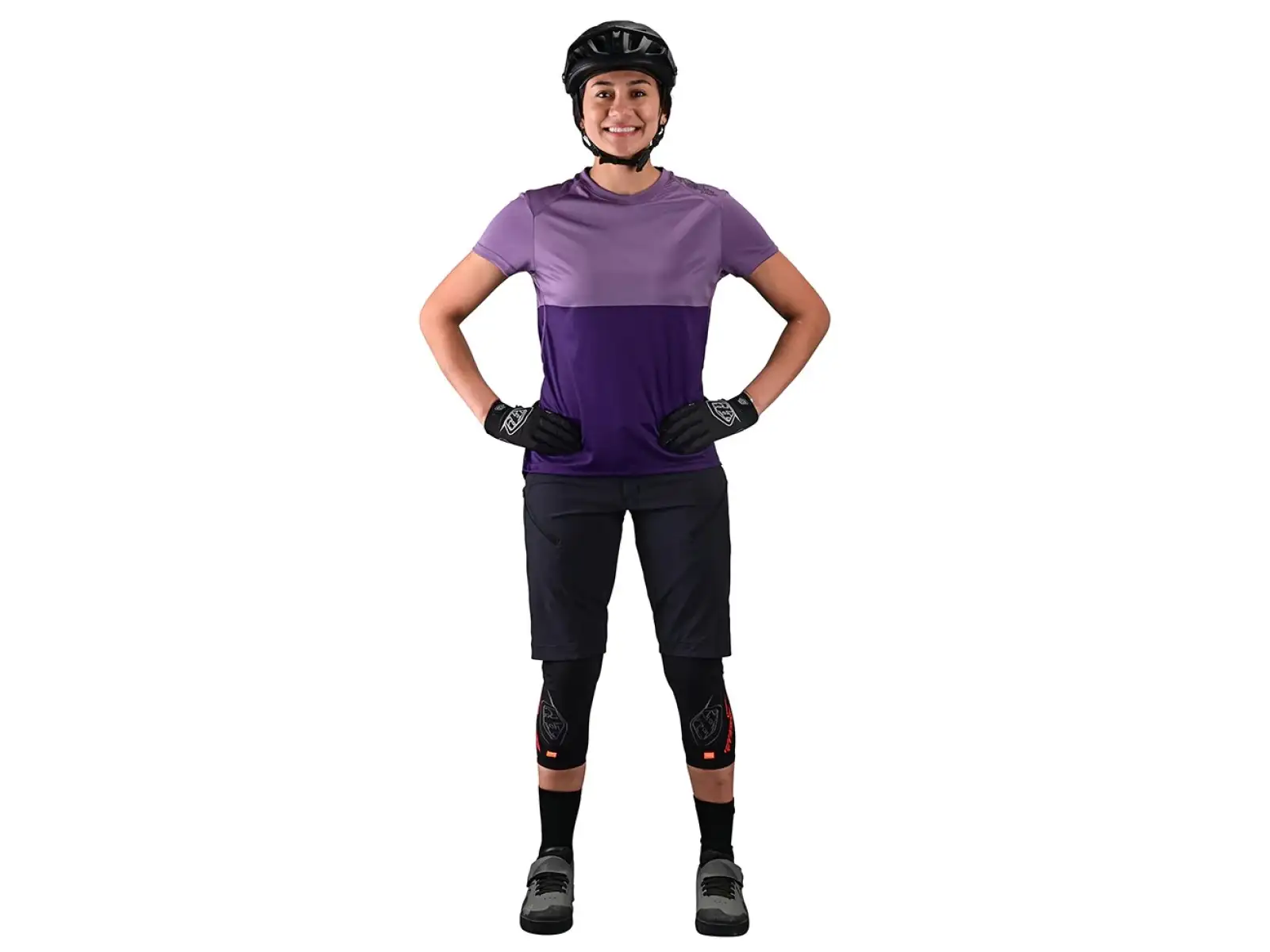 Troy Lee Designs Lilium Dámske tričko s krátkym rukávom Block Orchid/Purple Jersey