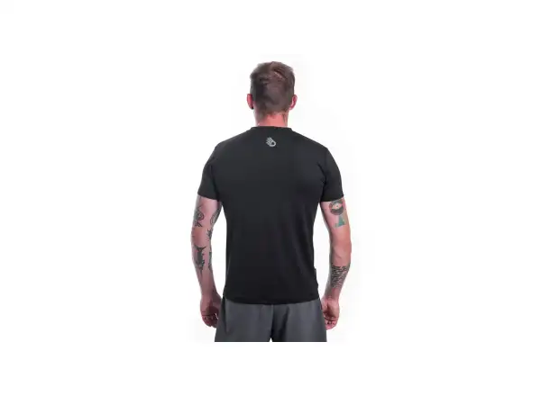 Sensor Coolmax Tech Mountains Pánske tričko s krátkym rukávom čierna