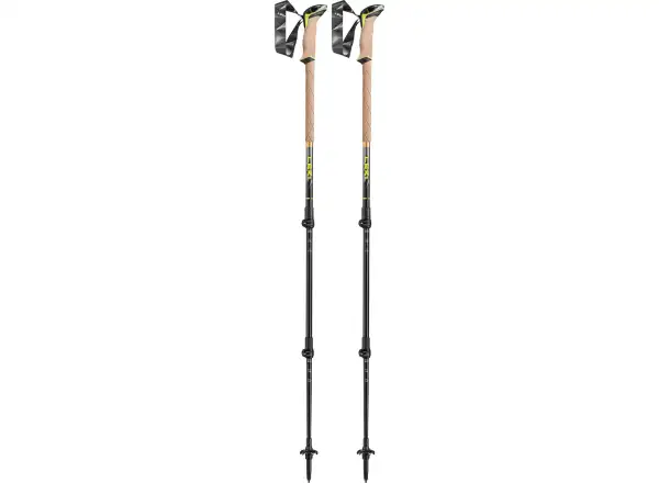 Leki Sherpa trekingové palice Dark Anthracite/Neon/Yellow vel. 110-145 cm