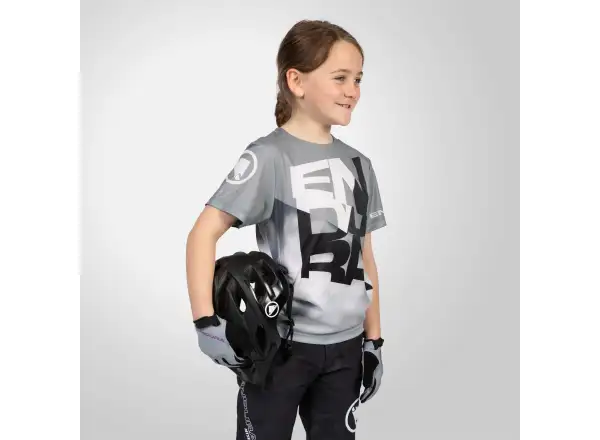 Endura SingleTrack Core detský dres krátky rukáv Grey