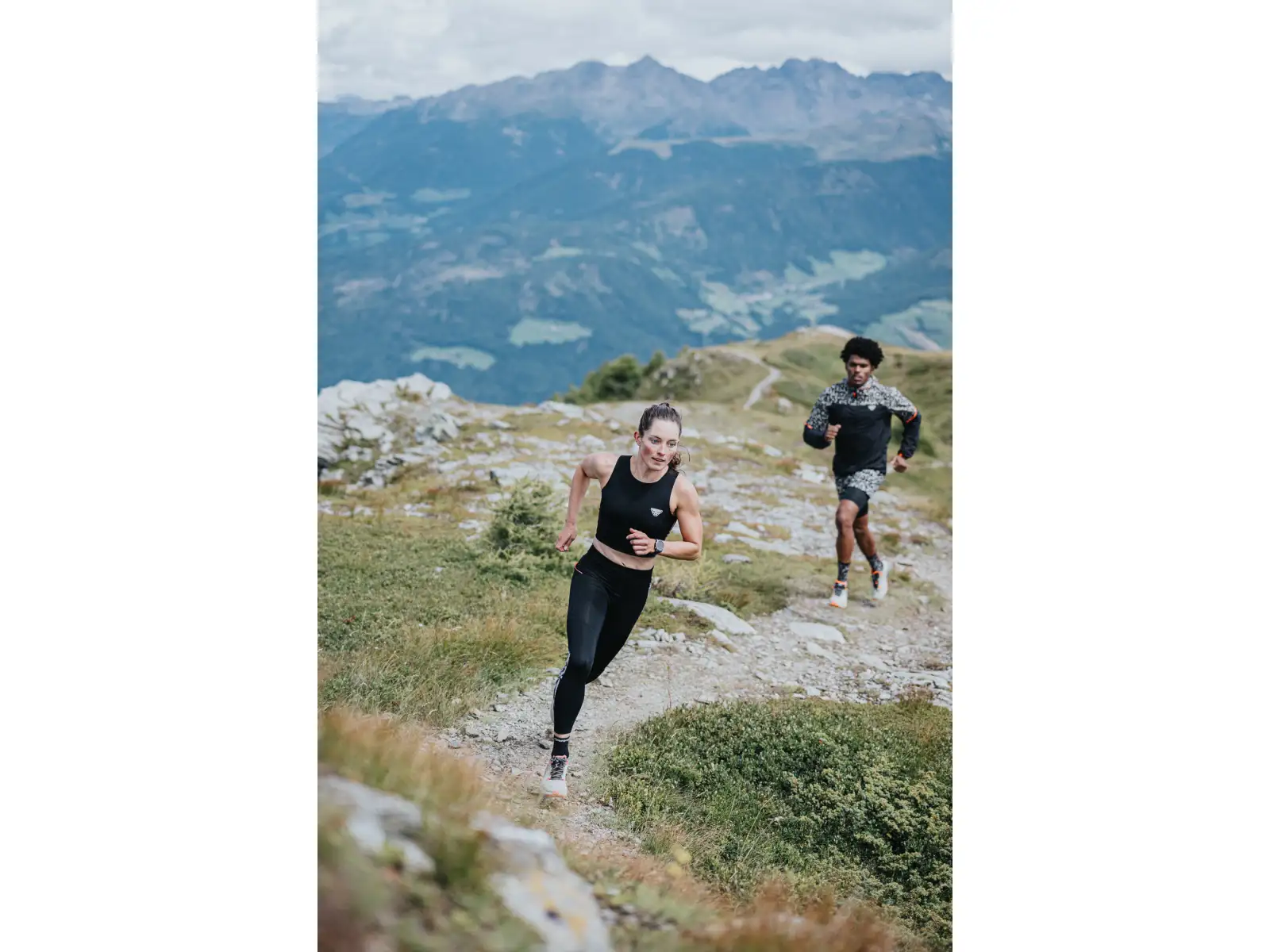 Dynafit Trail 7/8 dámské běžecké legíny Black out
