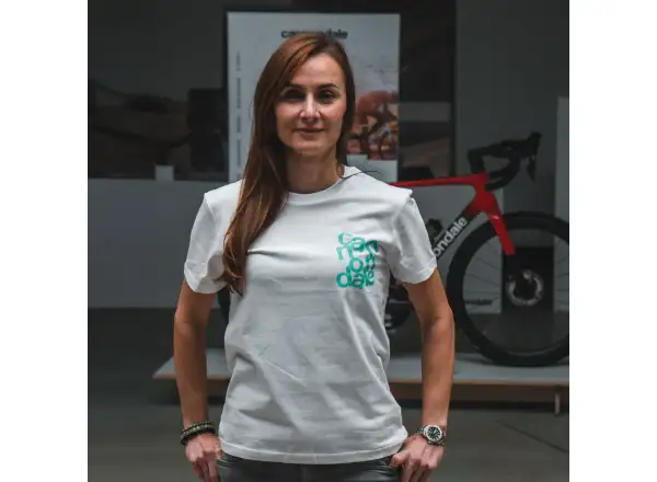 Cannondale Lifestyle pánske tričko krátky rukáv White/Turquosie