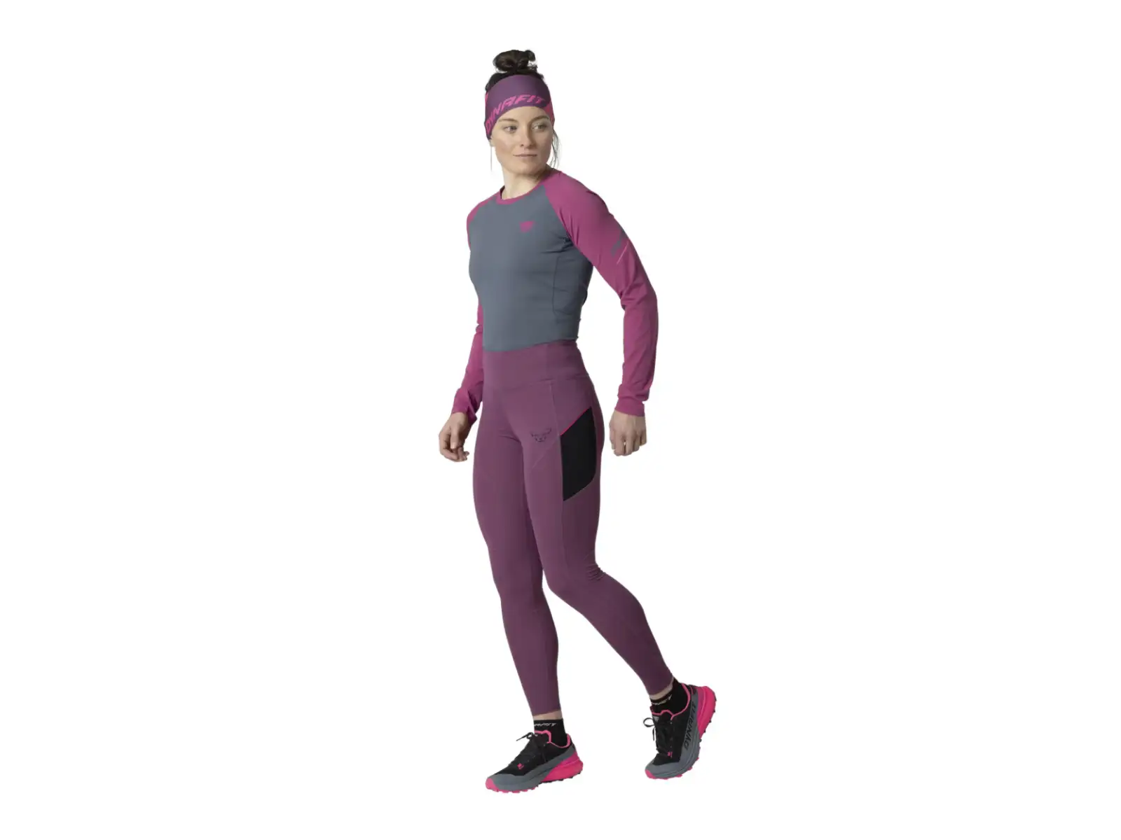 Dynafit Warm Ultra dámske zateplené legíny Amaranth