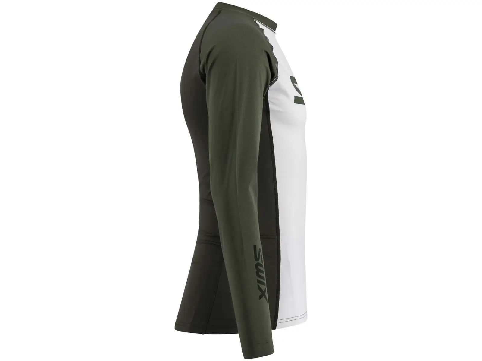 Swix RaceX Dry pánske tričko s dlhým rukávom Bright White/Olive