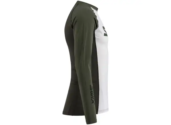 Swix RaceX Dry pánske tričko s dlhým rukávom Bright White/Olive