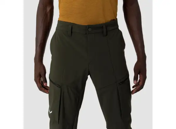 Salewa Puez Durastretch Cargo pánske nohavice Black Out