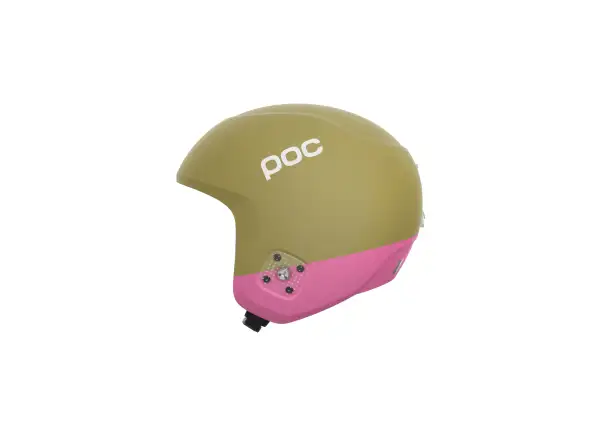 POC Skull Dura Jr lyžiarska prilba Olivine Green Matt/Thulite Pink Matt