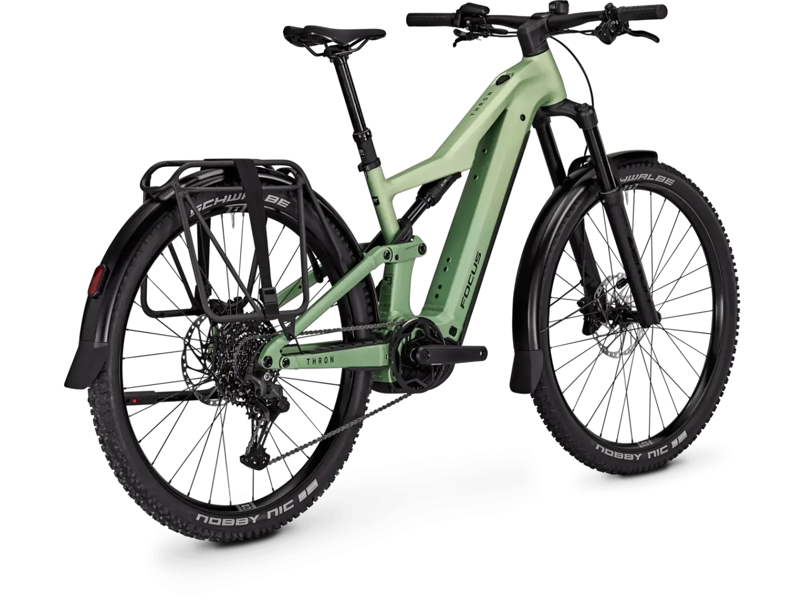 Focus THRON 7 EQP 720Wh celoodpružený elektrobicykel Mintgrey / Artichokegreen