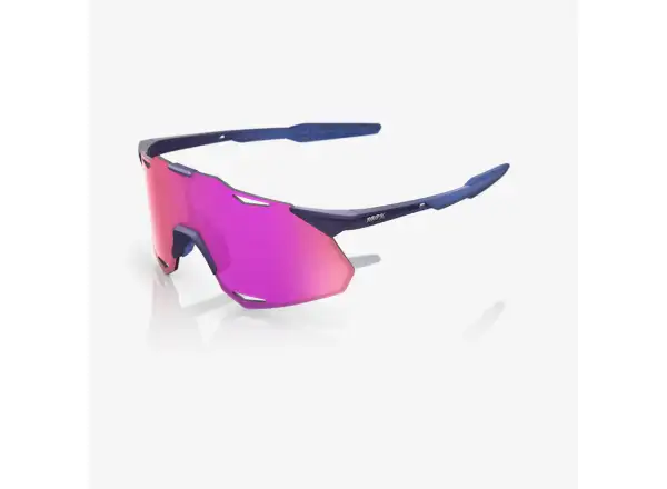 100% Hypercraft XS okuliare Satin Storm Metallic/Purple Multilayer Mirror