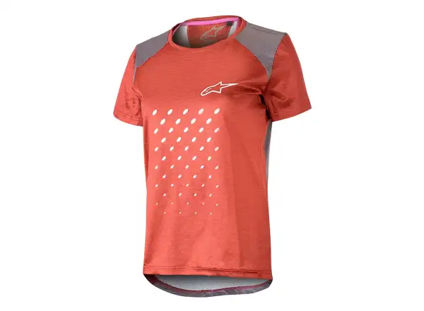 Alpinestars Stella ALPS 6.0 S/S dámsky dres s krátkym rukávom red