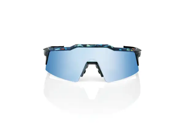 100% Speedcraft SL okuliare Black Holographic/HiPER Blue Multilayer Mirror