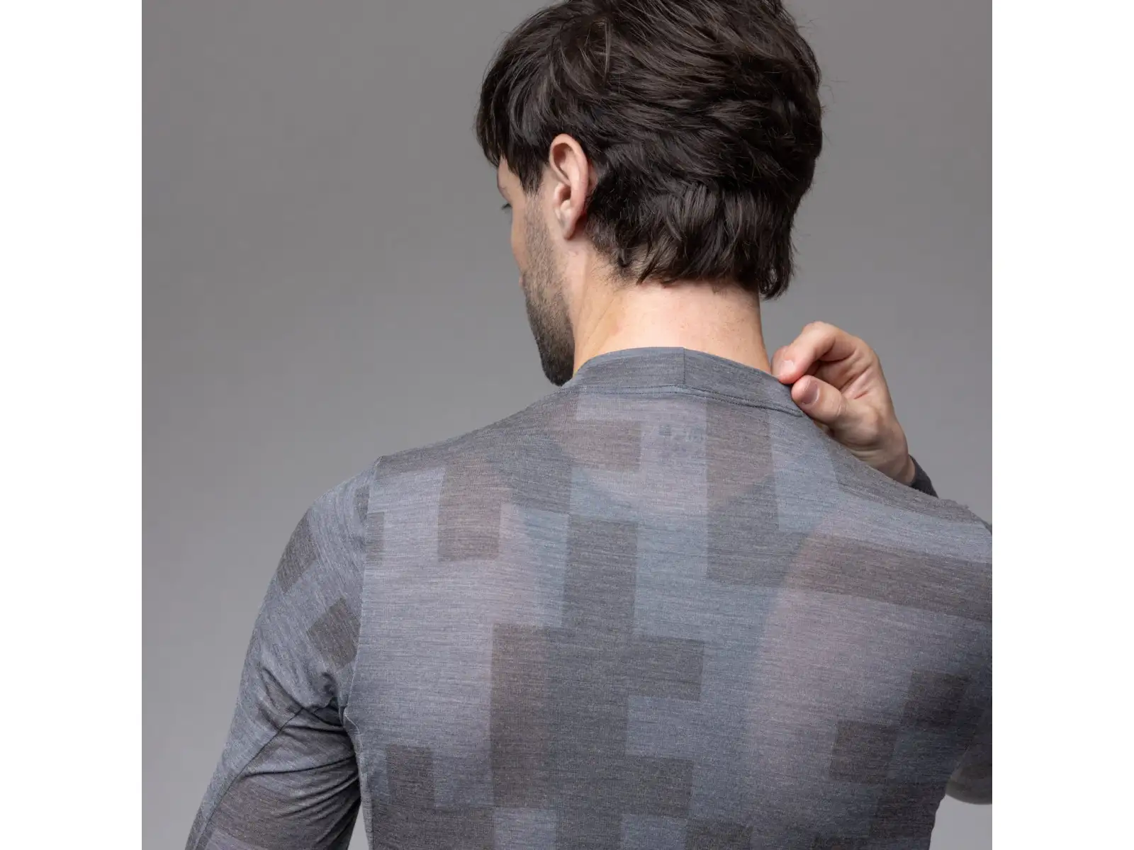 Alé Intimo Knitted pánske spodné tričko dlhý rukáv Grey