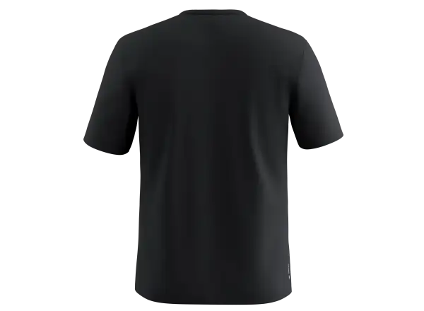 Salewa Solidlogo Dry pánske tričko krátky rukáv Black out