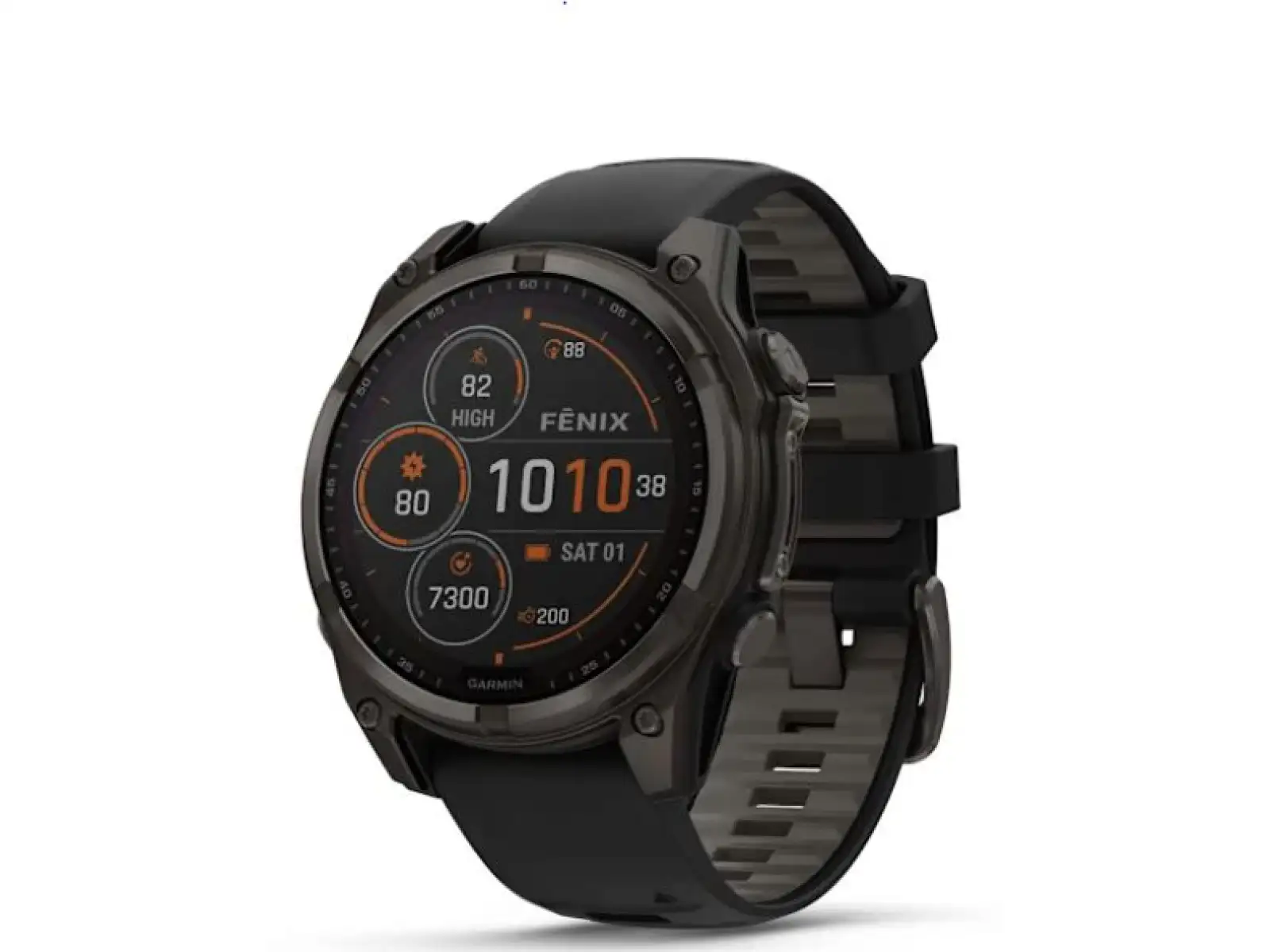 Garmin fenix 8 - 47 mm Solar Sapphire inteligentné hodinky Carbon Gray DLC Titanium Black/Gray