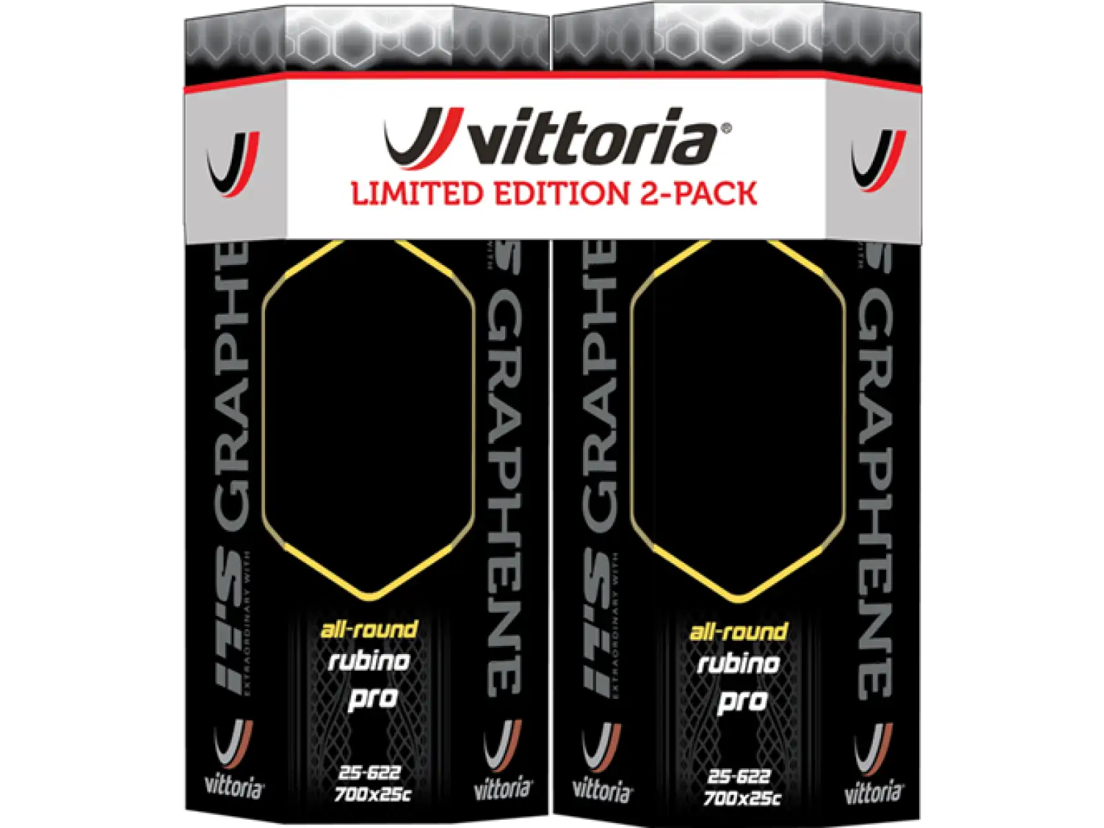 Vittoria Rubino Pro IV G2.0 Twin Pack 2-balenie cestný plášť kevlar + 2x duša