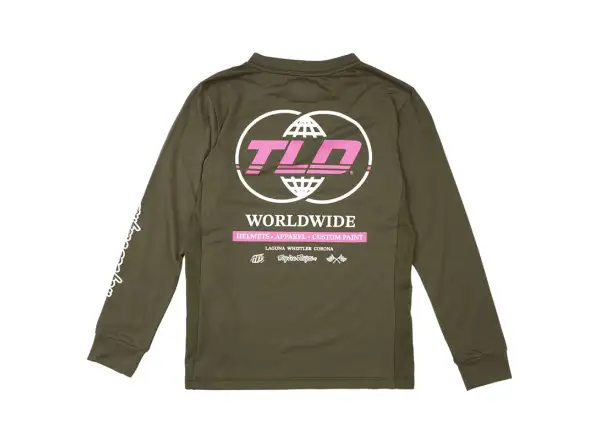 Troy Lee Designs Skyline Ride Tee detský dres dlhý rukáv Worldwide Caper