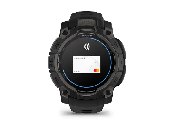 Garmin Instinct 3 Amoled 45 mm inteligentné hodinky Black/Black remienok