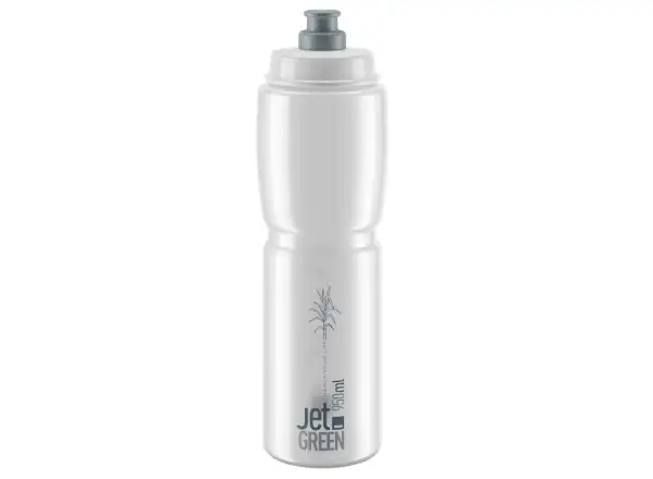 Fľaša Elite Jet Green 950 ml číra/šedá s logom