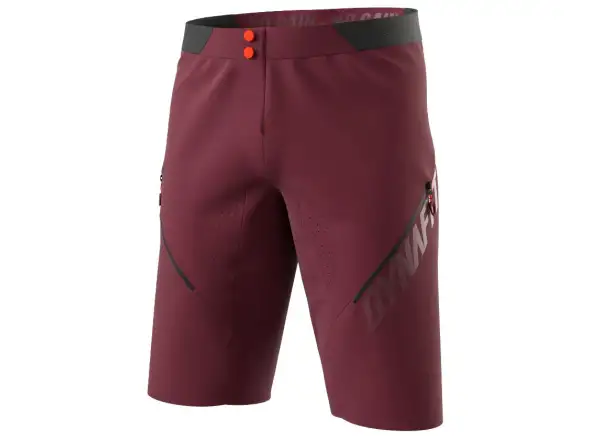 Dynafit Ride Light Dynastretch pánske cyklistické kraťasy bez vložky Burgundy