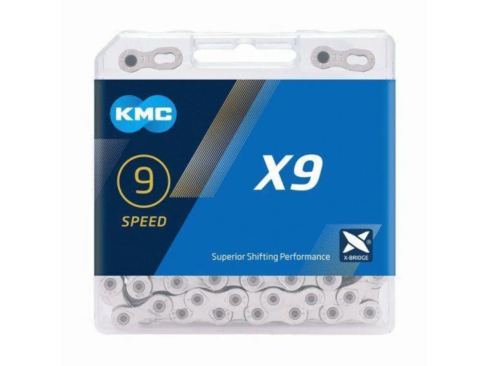 Reťaz KMC X9 (strieborná, 114 článkov)