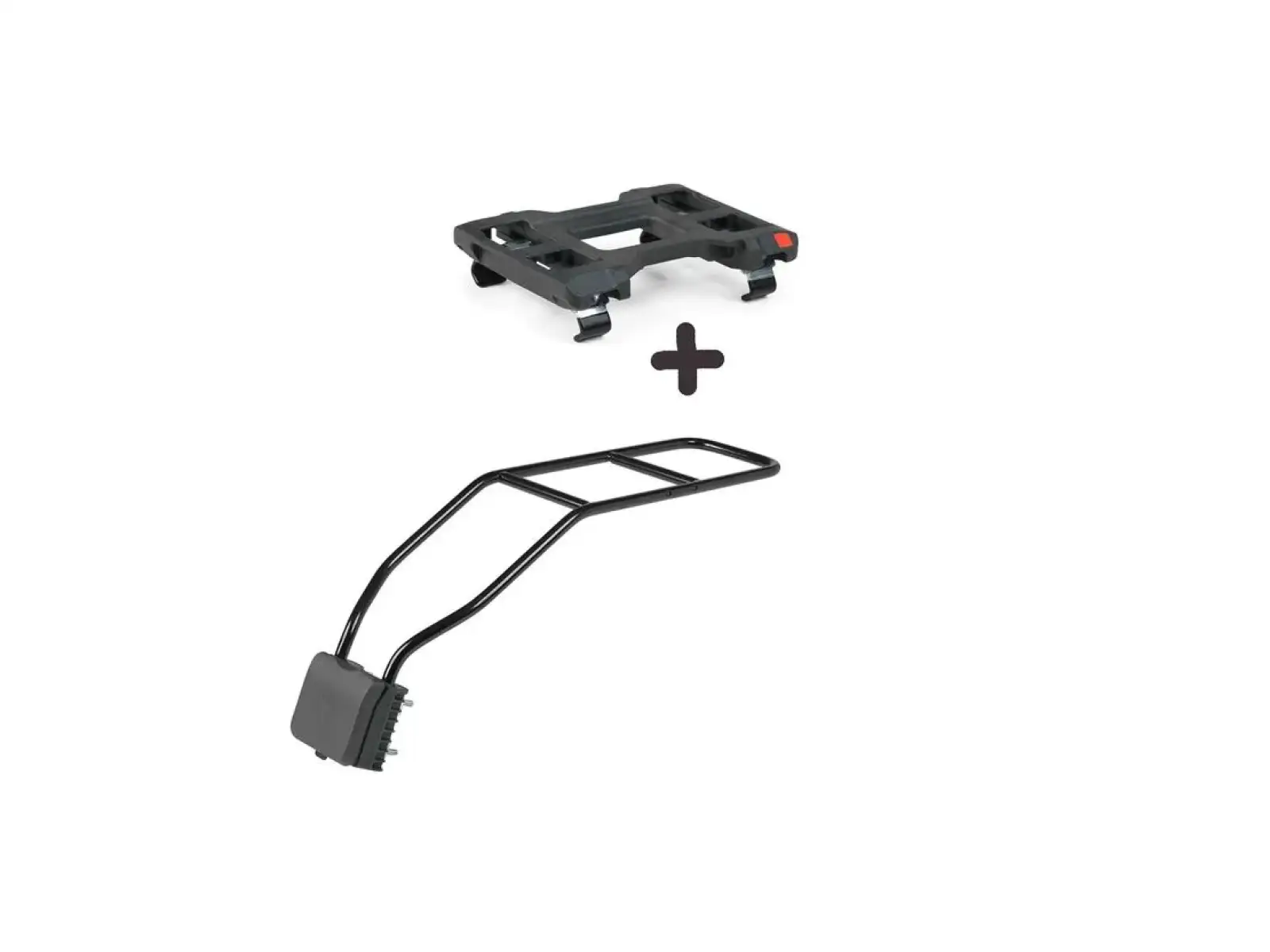 Urban Iki zadná sedačka s adaptérom a nosičom na rám SET Bincho Black/Kurumi Brown