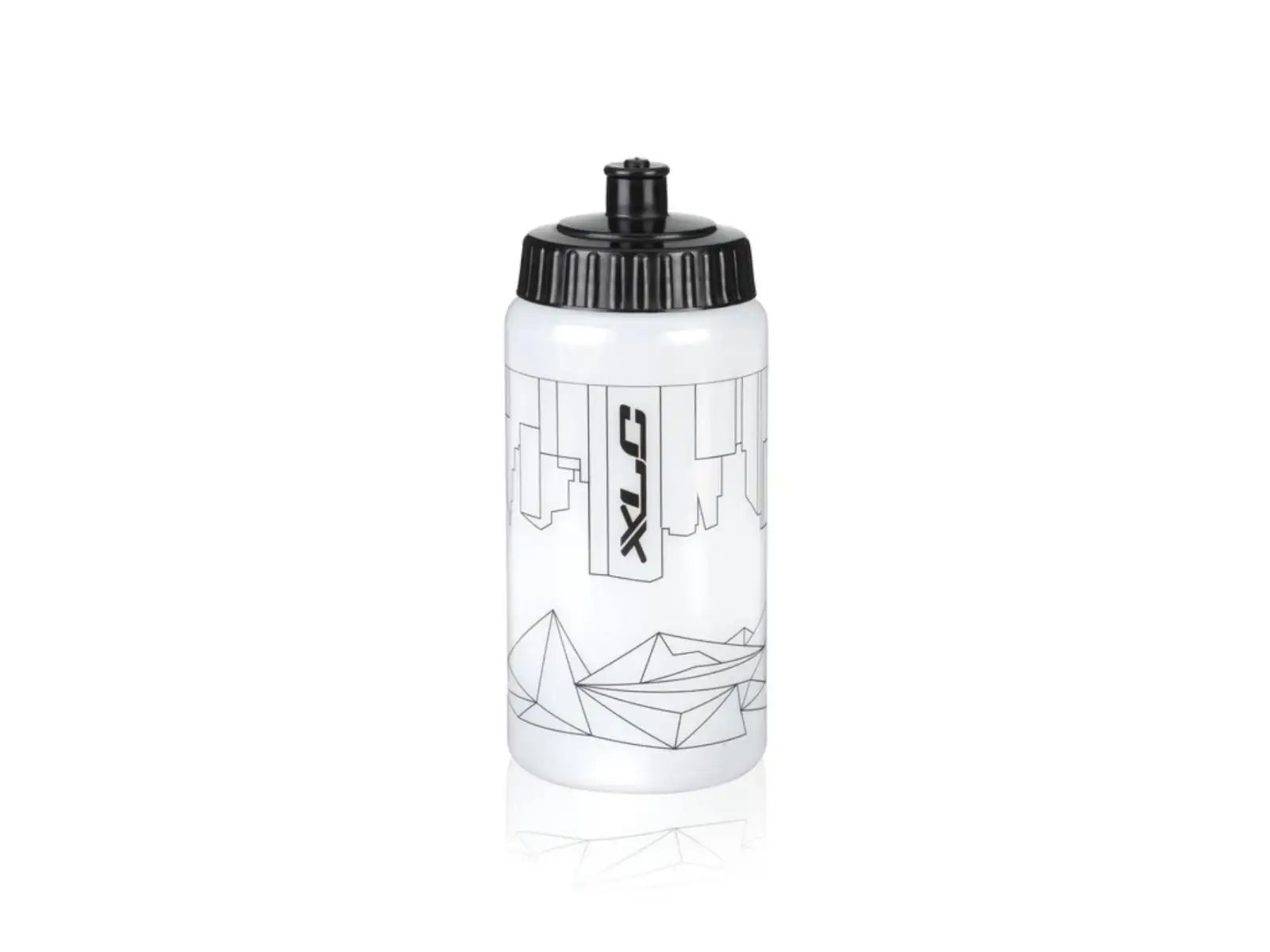 XLC WB-K10 fľaša 500 ml City of Mountains biela/čierna