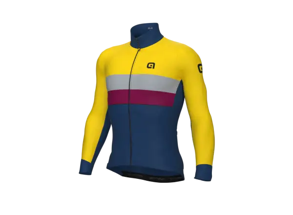 Alé Chaos Off Road-Gravel pánsky zateplený dres dlhý rukáv yellow