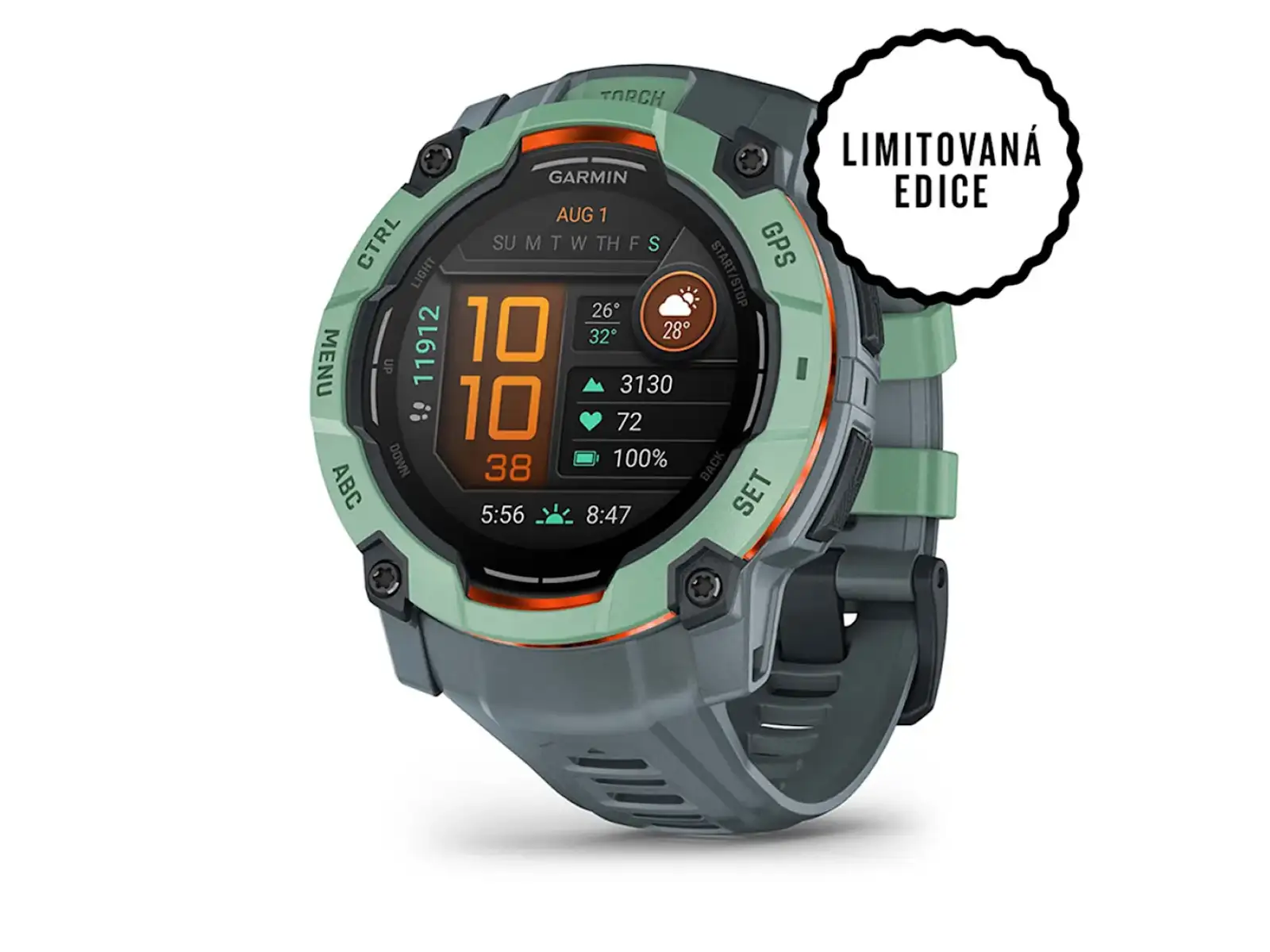 Garmin Instinct 3 Amoled 50 mm inteligentné hodinky Neotropic/Twilight remienok